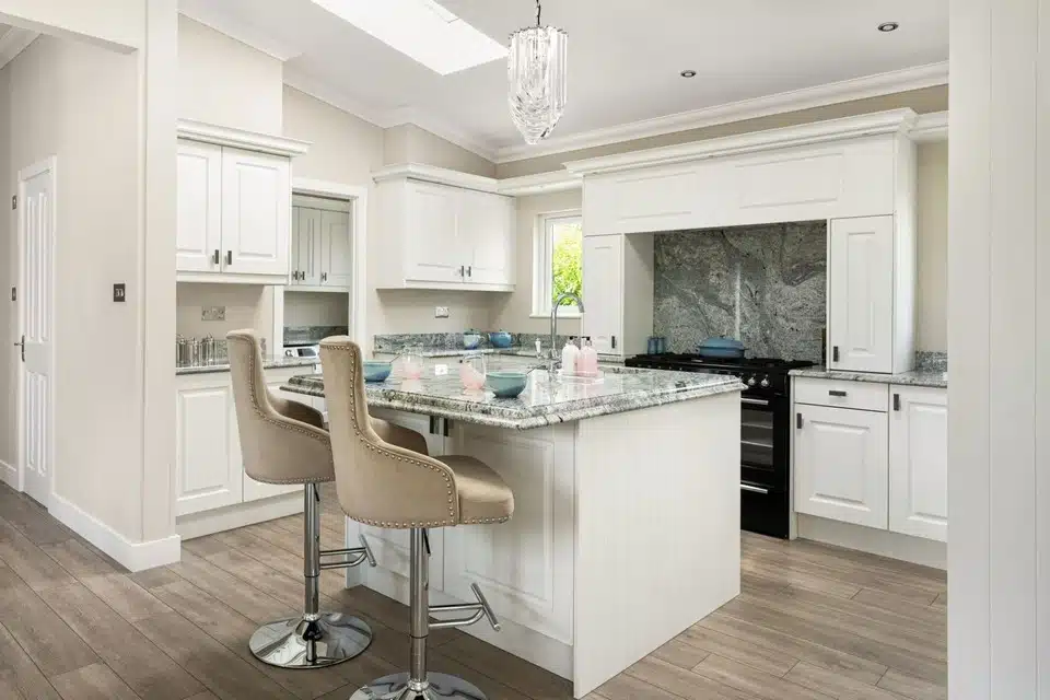 Park home interior at Whitecotes