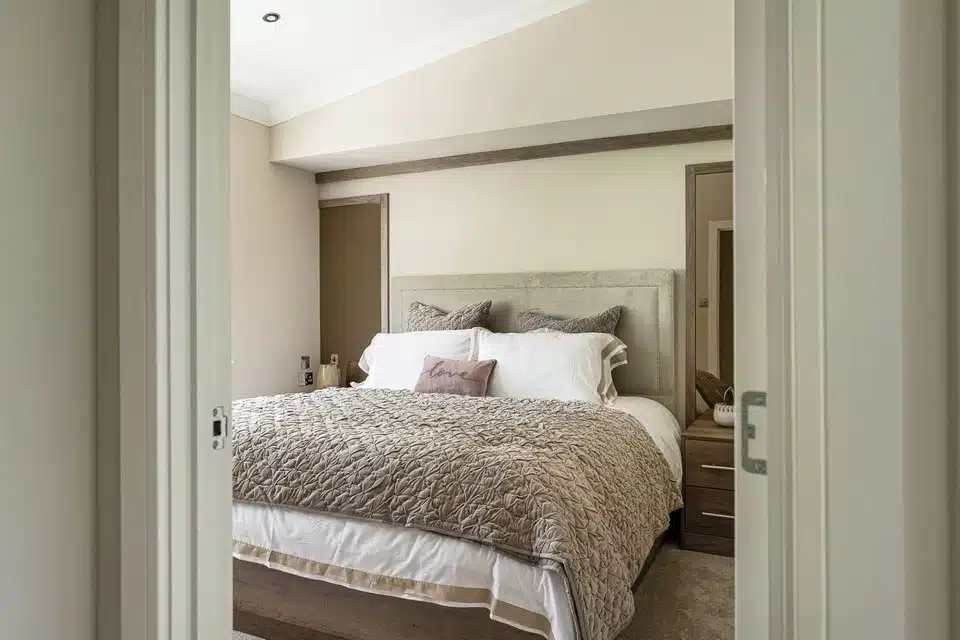 Park home interior at Whitecotes