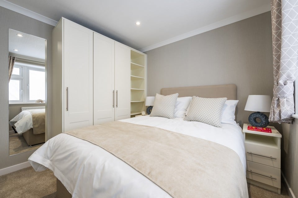Second bedroom in the Omar Middleton park home